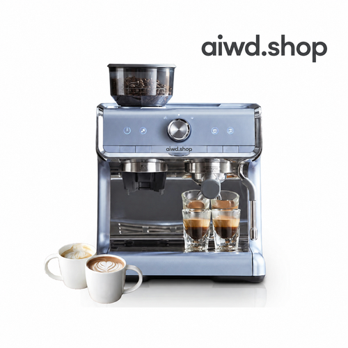 Kaffeemaschine mit Mahlwerk und Brühfunktion